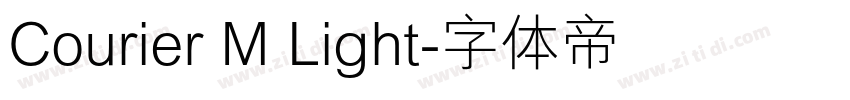Courier M Light字体转换